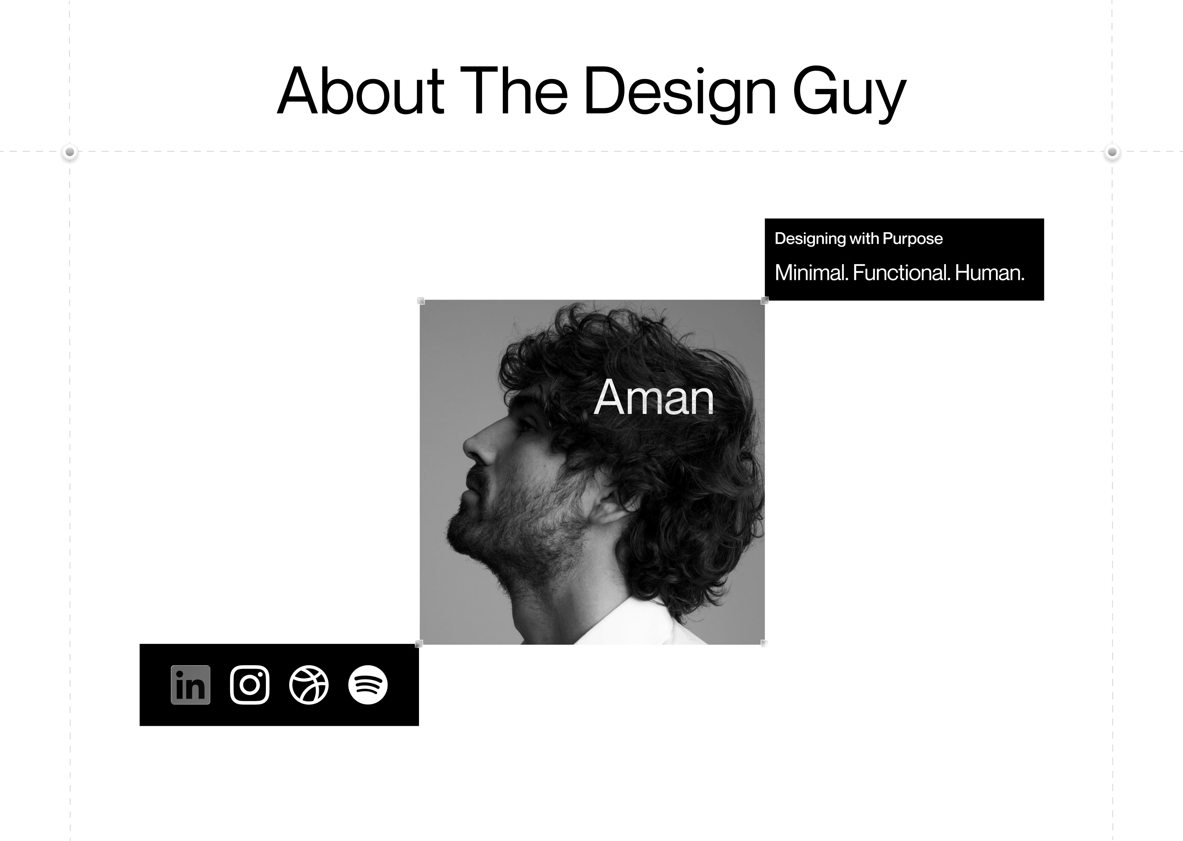 Portfolio About Screen