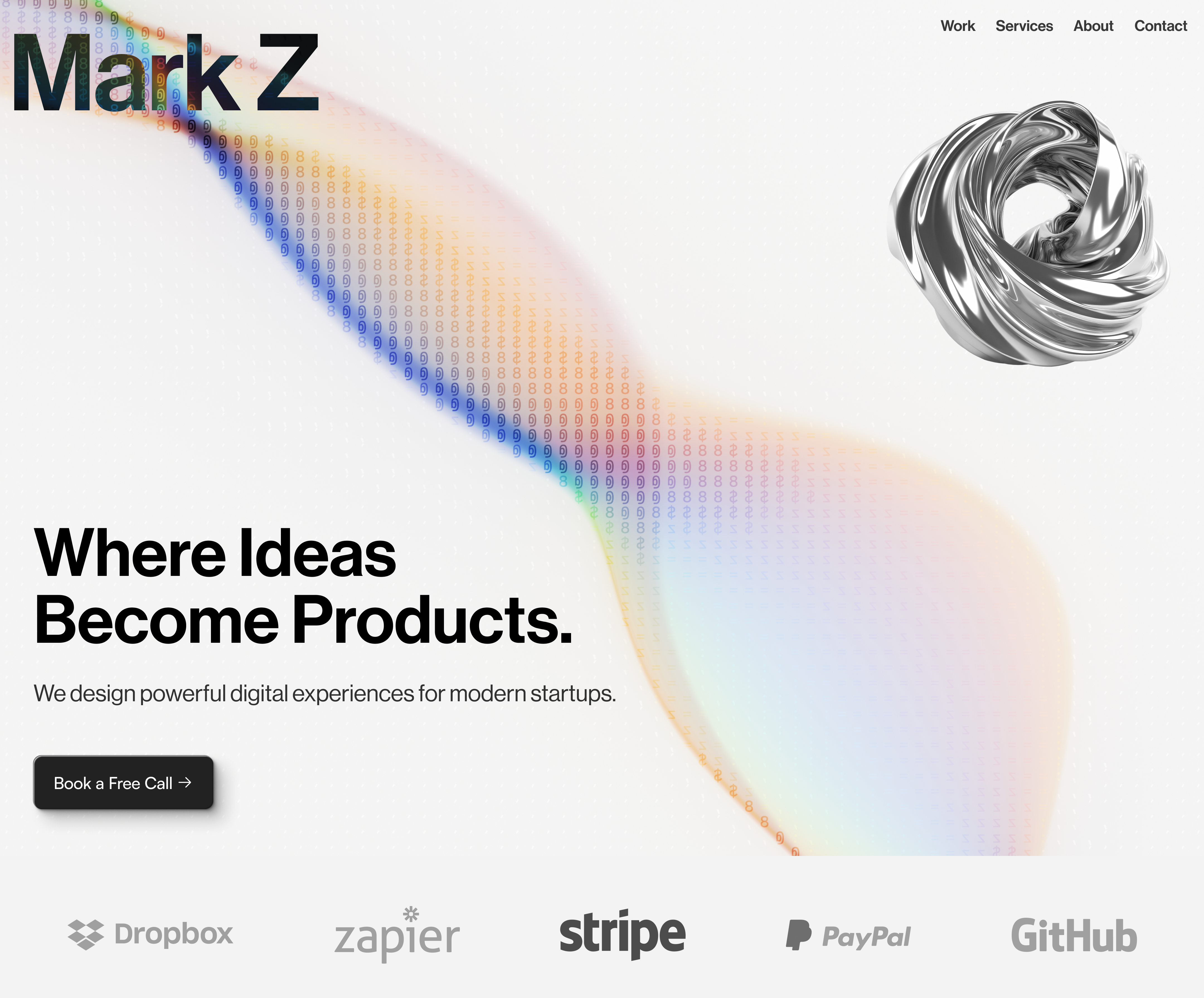 Mark Z Hero Screen