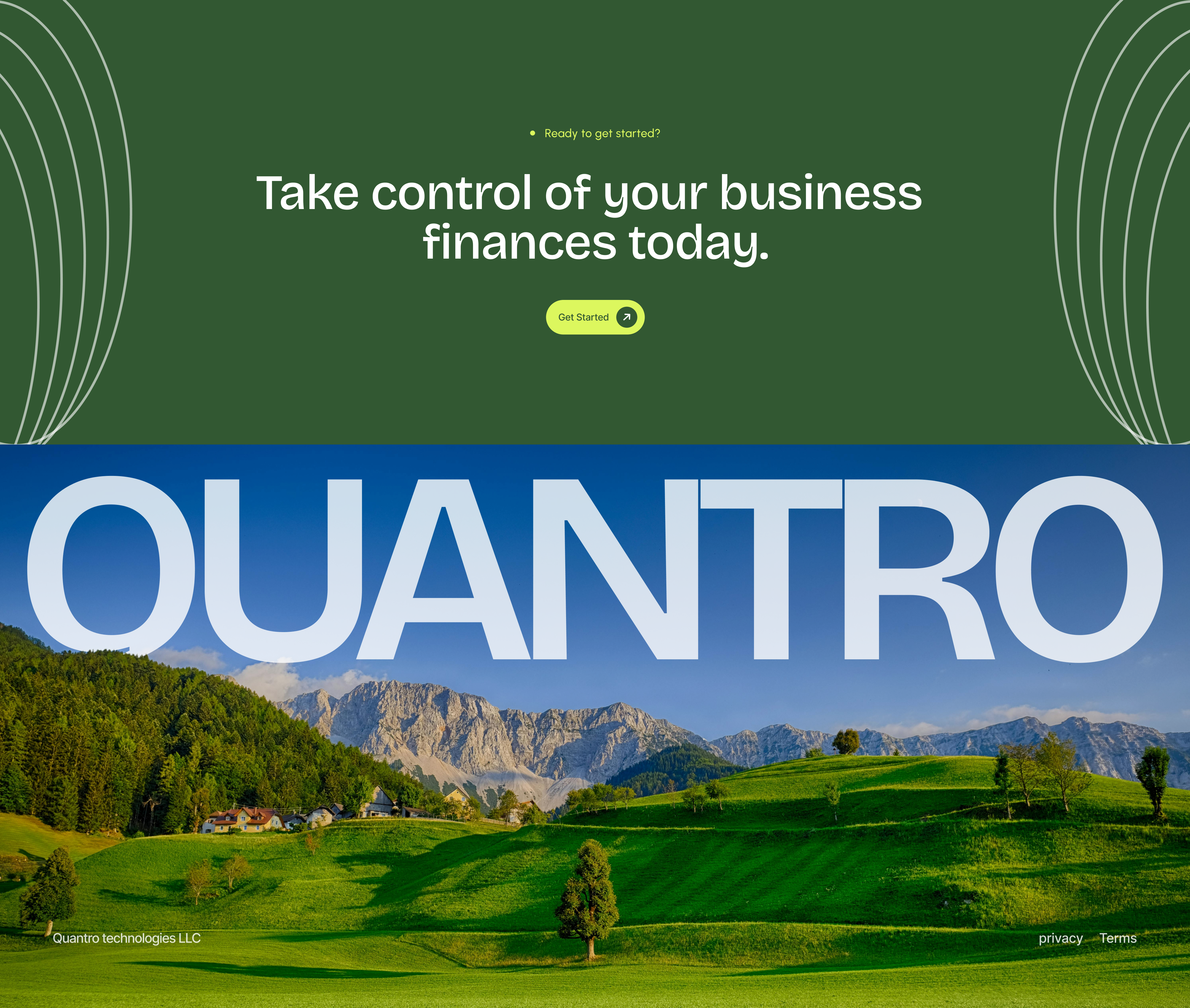 Quanto Footer Screen